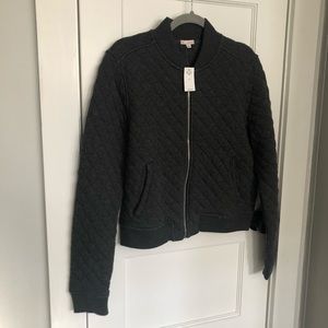 Quilted Grey Gap Bomber Jacket